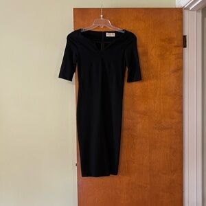M.M. Lafleur women size 2 black 3/4 sleeve dress
